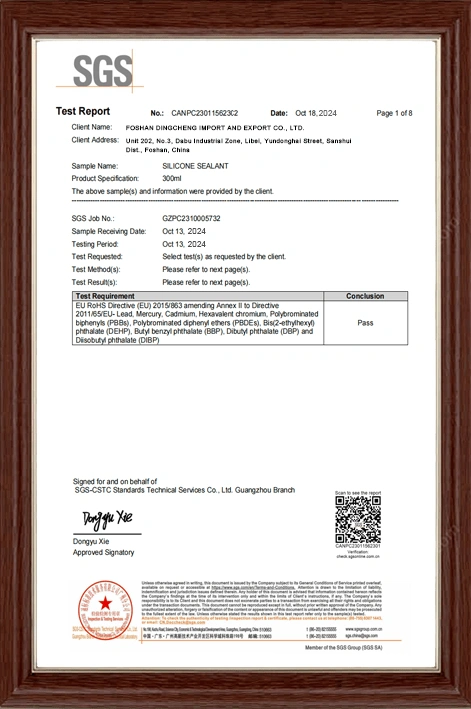 SGS RoHS Test Report