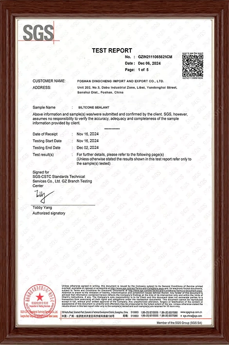 SGS Test Report