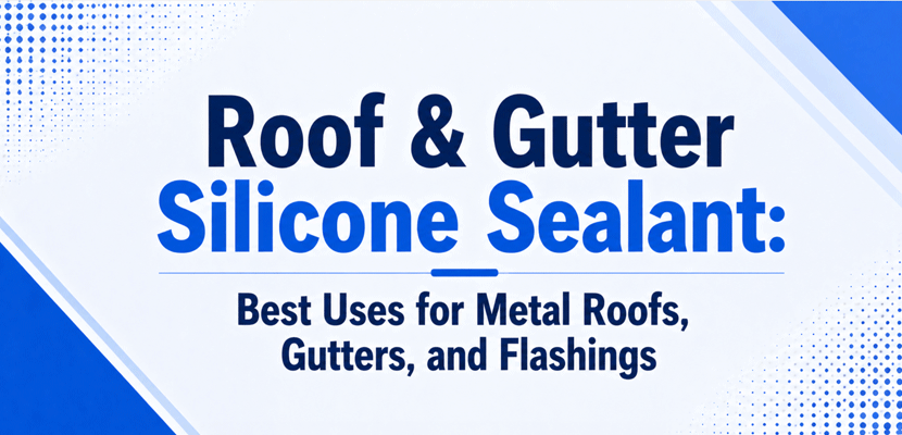 Roof & Gutter Silicone Sealant: Best Uses for Metal Roofs, Gutters, and Flashings
