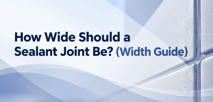 How Wide Should a Sealant Joint Be? (Width Guide)