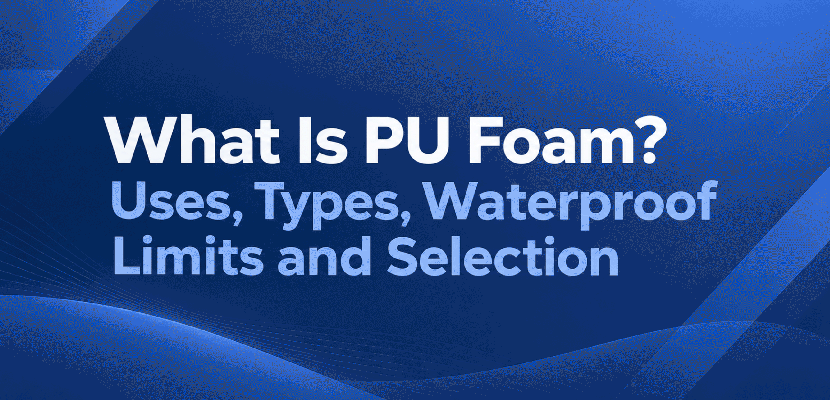 What Is PU Foam? Uses, Types, Waterproof Limits and Selection