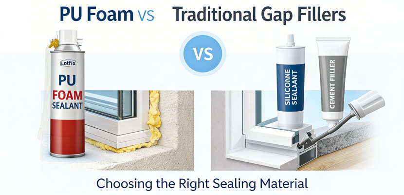 PU Foam vs Traditional Gap Fillers: Choosing the Right Sealing Material