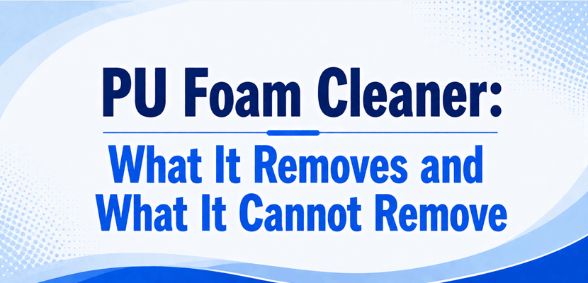 PU Foam Cleaner: What It Removes and What It Cannot Remove