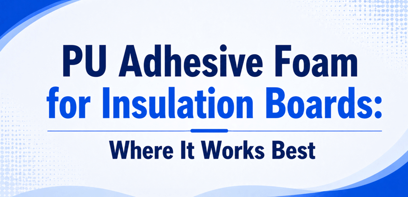 PU Adhesive Foam for Insulation Boards: Where It Works Best