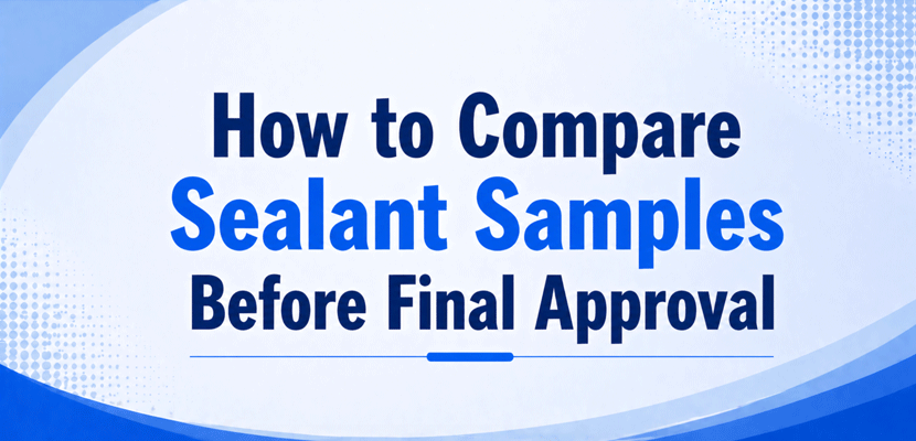 How to Compare Sealant Samples Before Final Approval