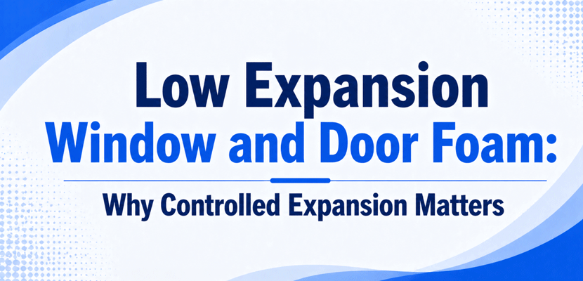 Low Expansion Window and Door Foam: Why Controlled Expansion Matters