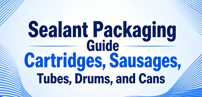 Sealant Packaging Guide: Cartridges, Sausages, Tubes, Drums, and Cans