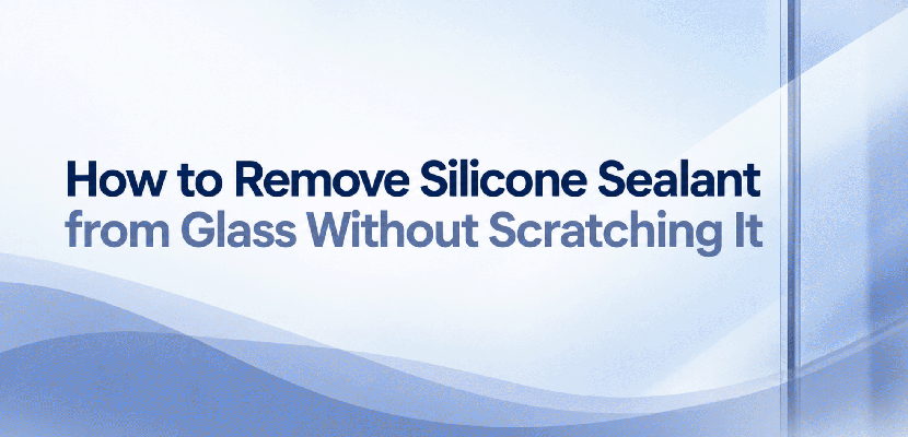 How to Remove Silicone Sealant from Glass Without Scratching It