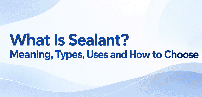What Is Sealant? Meaning, Types, Uses and How to Choose